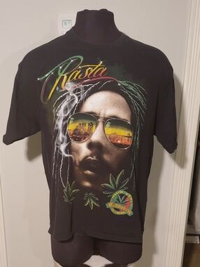 Black Rasta Graphic Short Sleeve Tee